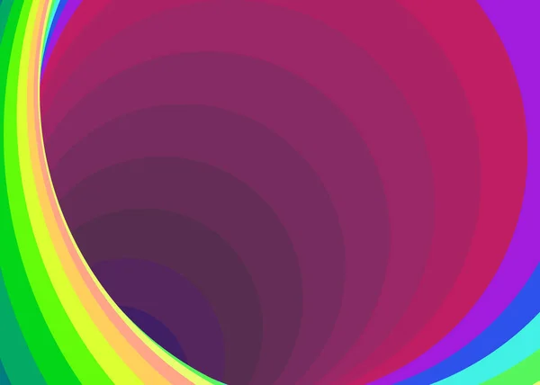 Trou Ver Tourbillon Couleur Art Numérique — Image vectorielle