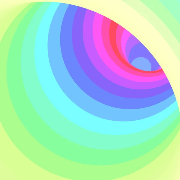 Color Swirl Warmhole Art Background Illustration — стоковий вектор