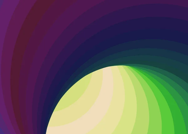 Farbe Swirl Hintergrund Generative Art Illustration Twist — Stockvektor