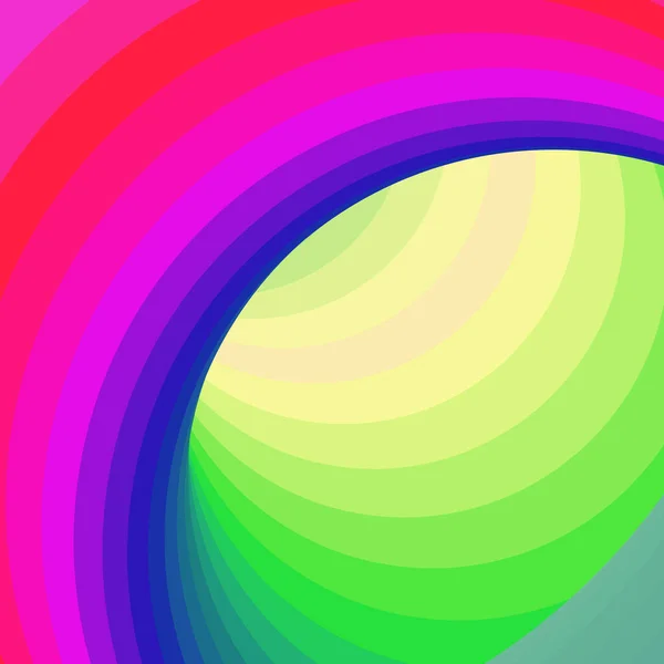 Farbe Swirl Warmhole Vortex Twist Generative Art Hintergrundillustration — Stockvektor