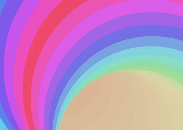 Farbe Swirl Warmhole Vortex Twist Generative Art Hintergrundillustration — Stockvektor