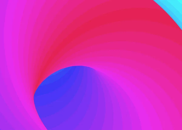 Farbe Swirl Warmhole Vortex Twist Generative Art Hintergrundillustration — Stockvektor