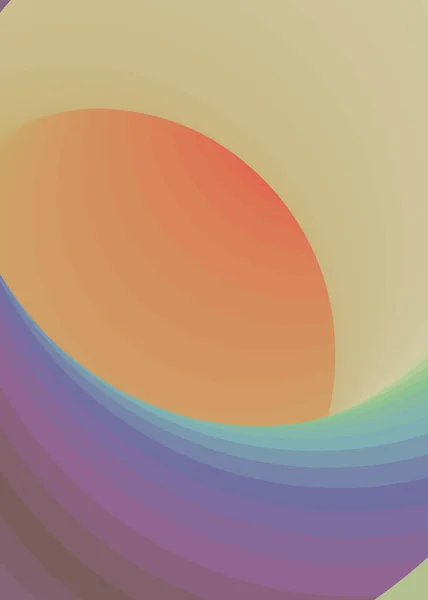 Color Swirl Generative Art Hintergrundillustration — Stockvektor