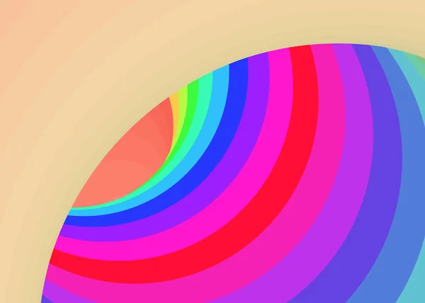 Farbe Swirl Hintergrund Generative Art Illustration Twist — Stockvektor