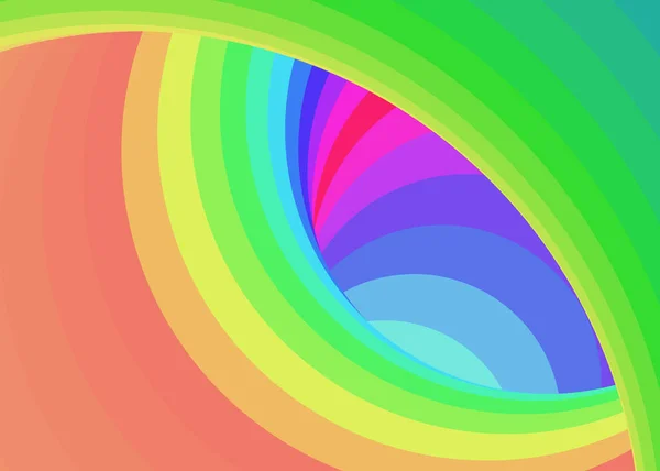 Color Swirl Generative Art Hintergrundillustration — Stockvektor