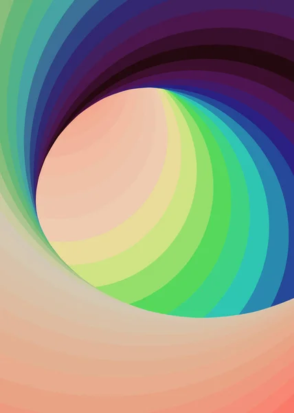 Color Swirl Art Background Illustration — 스톡 벡터