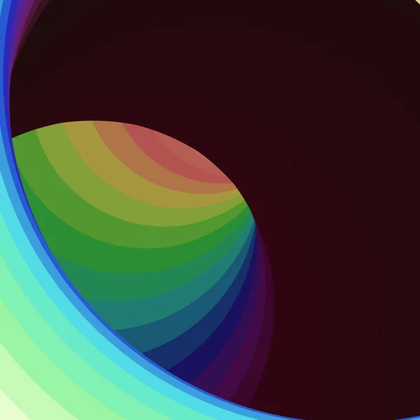 Colore Vortice Wormhole Arte Digitale — Vettoriale Stock