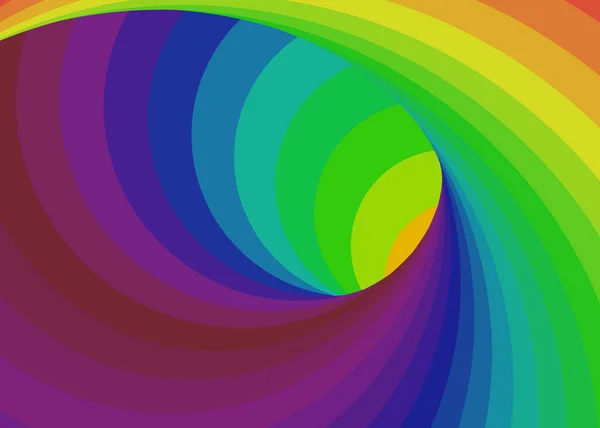 Kleur Swirl Kunst Achtergrond Illustratie — Stockvector