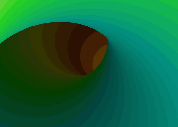 Kleur Werveling Warm Gat Vortex Twist Generative Art Achtergrond Illustratie — Stockvector