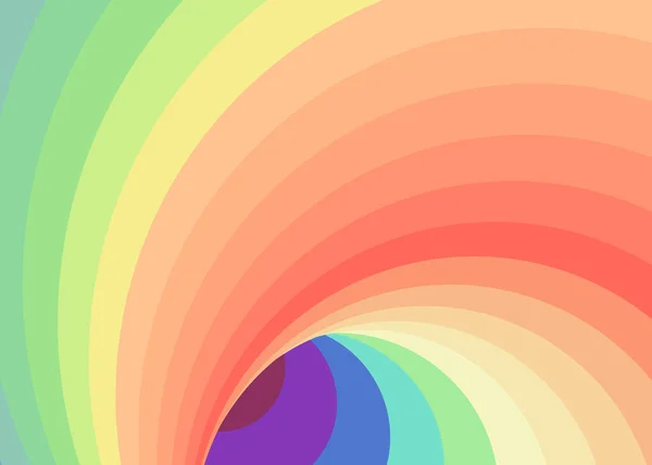 Colore Vortice Warmhole Vortex Twist Generative Art Sfondo Illustrazione — Vettoriale Stock