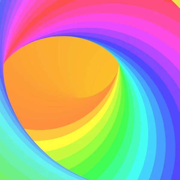 Farbe Swirl Hintergrund Generative Art Illustration Twist — Stockvektor