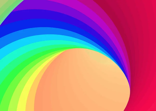 Farbe Swirl Kunst Hintergrund Illustration — Stockvektor