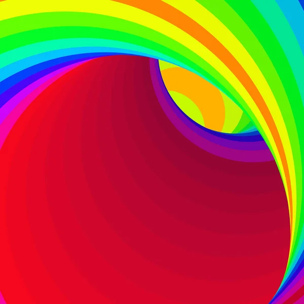 Farbe Swirl Hintergrund Generative Art Illustration Twist — Stockvektor