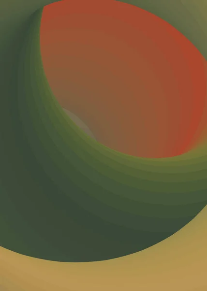 Farbe Swirl Warmhole Vortex Twist Generative Art Hintergrundillustration — Stockvektor