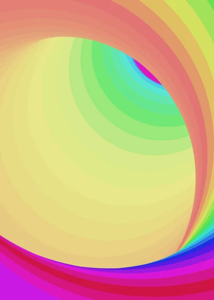 Farbe Swirl Kunst Hintergrund Illustration — Stockvektor