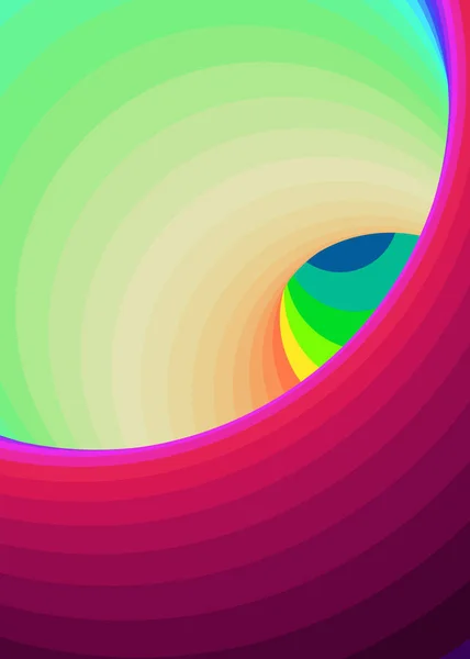 Farbe Swirl Kunst Hintergrund Illustration — Stockvektor