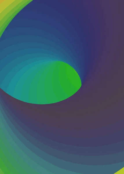 Färg Swirl Varmhål Vortex Twist Generativ Konst Bakgrund Illustration — Stock vektor