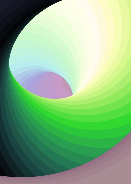 Colore Swirl Sfondo Arte Generativa Illustrazione Torsione — Vettoriale Stock
