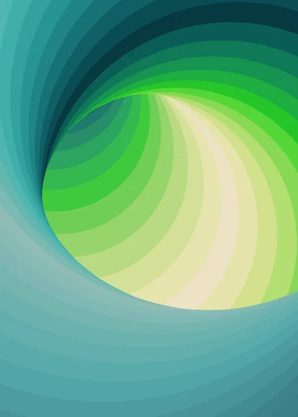 Farbe Swirl Hintergrund Generative Art Illustration Twist — Stockvektor