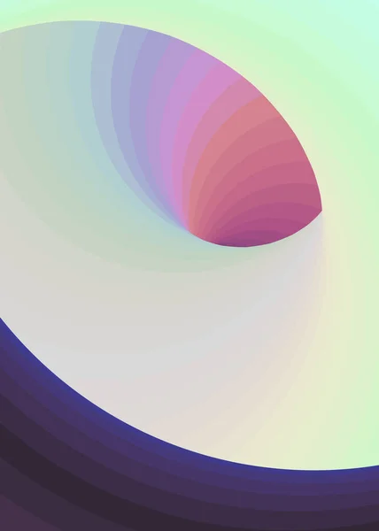 Farbe Swirl Kunst Hintergrund Illustration — Stockvektor