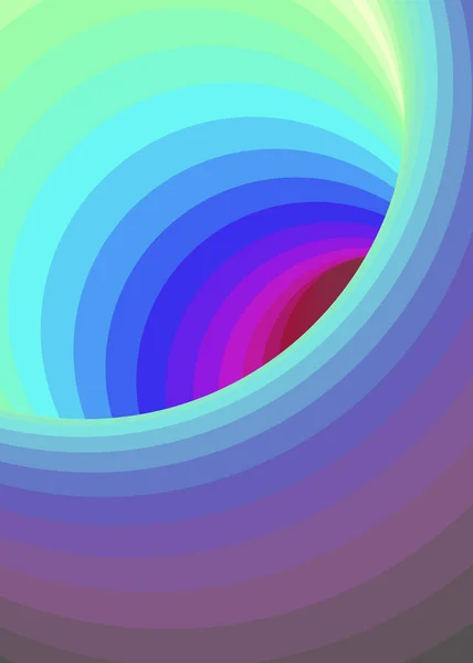 Farbe Swirl Hintergrund Generative Art Illustration Twist — Stockvektor