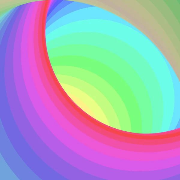 Color Swirl Warmhole Vortex Twist Generative Art Background Illustration — Stock Vector