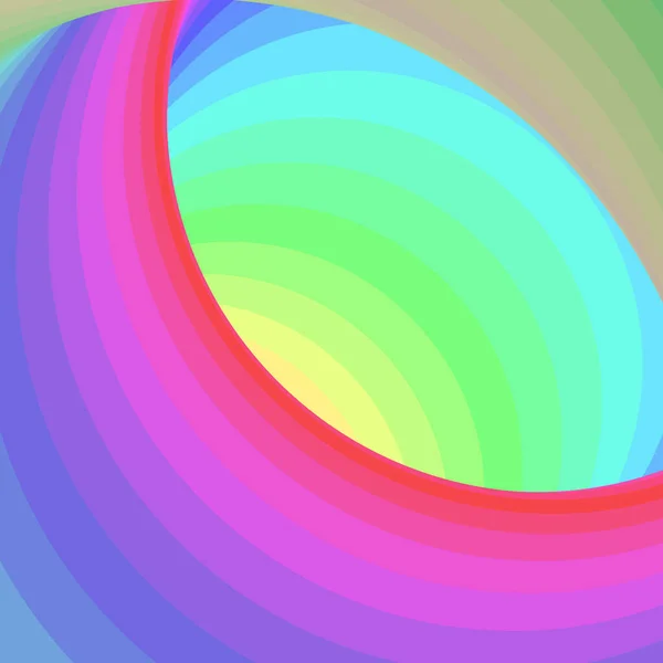 Kleur Werveling Warm Gat Vortex Twist Generative Art Achtergrond Illustratie — Stockvector