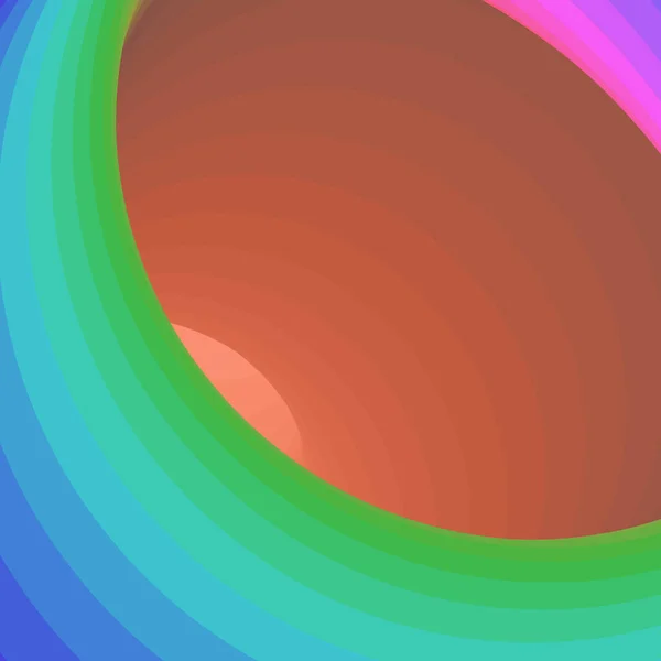 Färg Virvel Maskhål Virvel Vortex Twist Generativ Konst Vektor Illustration — Stock vektor