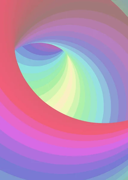彩色涡旋温孔 艺术背景图解 — 图库矢量图片
