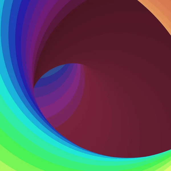 Färg Virvel Maskhål Digital Konst — Stock vektor