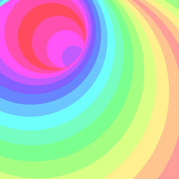 Färg Swirl Varmhål Vortex Twist Generativ Konst Bakgrund Illustration — Stock vektor