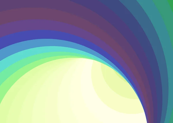 Farbe Swirl Warmhole Vortex Twist Generative Art Hintergrundillustration — Stockvektor