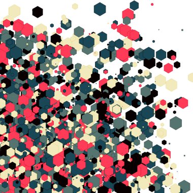 Renkli geometrik arkaplan vektörü çizimi