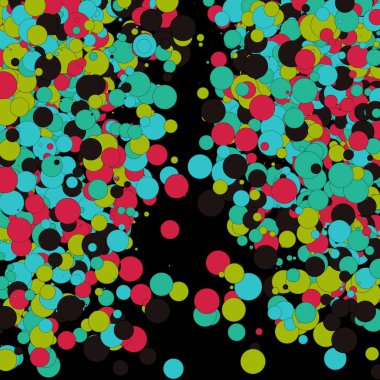 Renkli Üretken Sanat arkaplan çizimi