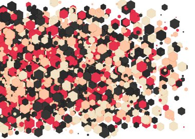 Renkli Üretken Sanat arkaplan çizimi