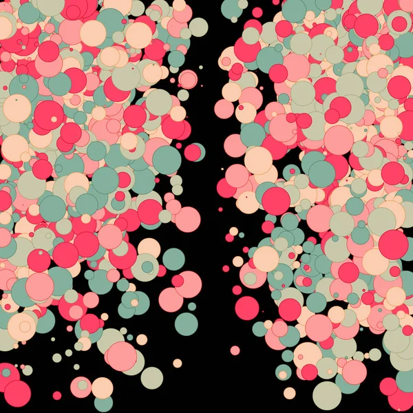 Bunte Generative Art Hintergrund Illustration — Stockvektor