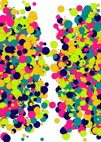 Bunte Generative Art Hintergrund Illustration — Stockvektor