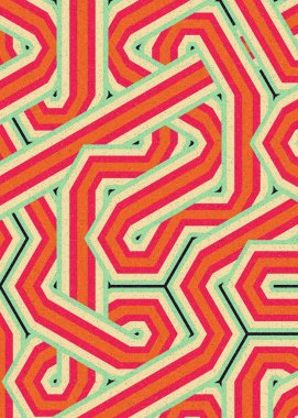 Renkli Altıgen Döşeme, Sanat Çizimi, Arkaplan Tasarımı