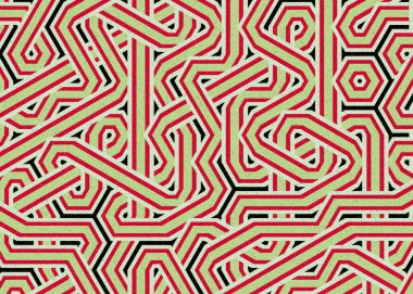 Renkli Altıgen Döşeme, Sanat Çizimi, Arkaplan Tasarımı