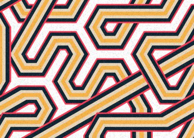 Renkli Altıgen Döşeme, Sanat Çizimi, Arkaplan Tasarımı