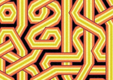 Renkli Altıgen Döşeme, Sanat Çizimi, Arkaplan Tasarımı