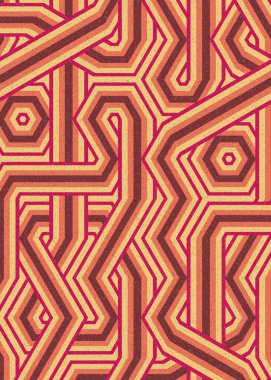 Renkli Altıgen Döşeme, Sanat Çizimi, Arkaplan Tasarımı