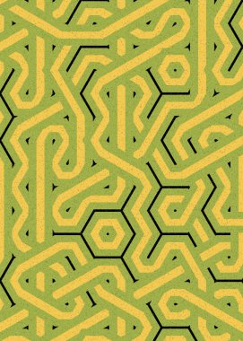 Renkli Altıgen Döşeme, Sanat Çizimi, Arkaplan Tasarımı