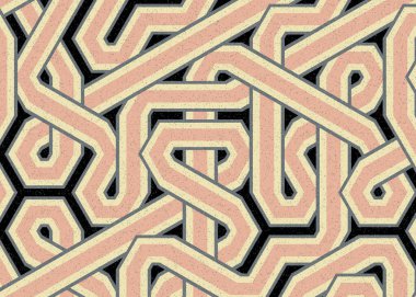 Renkli Altıgen Döşeme, Sanat Çizimi, Arkaplan Tasarımı