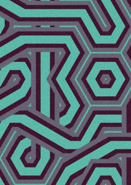 Renkli Altıgen Döşeme, Sanat Çizimi, Arkaplan Tasarımı