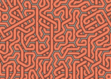 Renkli Altıgen Döşeme, Sanat Çizimi, Arkaplan Tasarımı