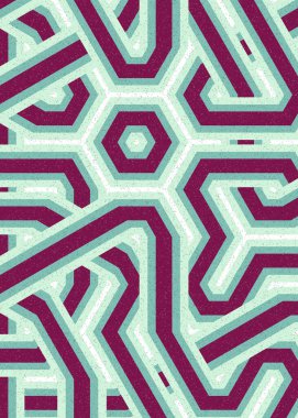 Renkli Altıgen Döşeme, Sanat Çizimi, Arkaplan Tasarımı