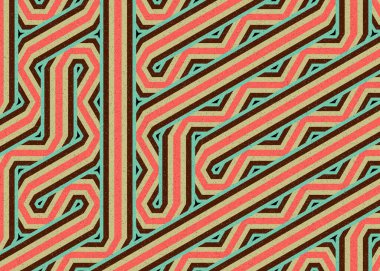 Renkli altıgen karo sanat arkaplanı, vektör illüstrasyonu 