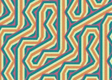 Renkli Altıgen Döşeme Bağlantısı sanat arkaplan tasarımı illüstrasyonu