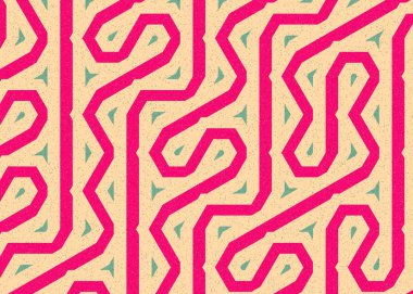 Renkli altıgen karo sanat arkaplanı, vektör illüstrasyonu 